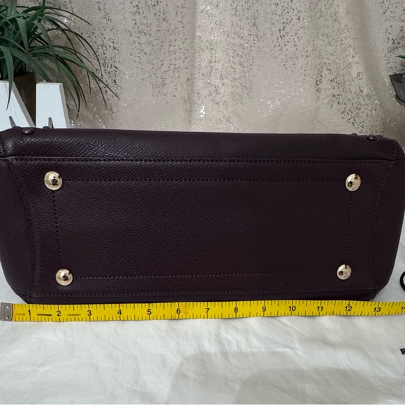 Coach Merlot Margot Studded Leather Satchel - Picture 7 of 10